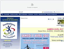 Tablet Screenshot of footballeurs-sans-frontieres.com